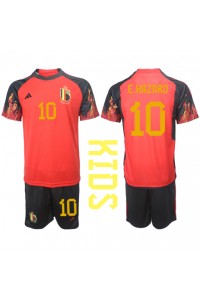 België Eden Hazard #10 Babytruitje Thuis tenue Kind WK 2022 Korte Mouw (+ Korte broeken)